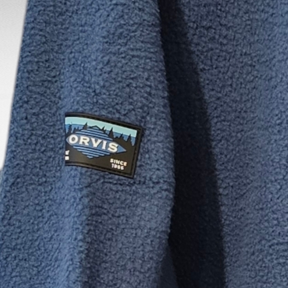 Orvis Men Fleece Full Zip Jacket Blue Size Medium - Picture 7 of 13